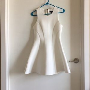 TopShop White Fit and Flare Dress - Size 6